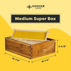 Hoover Hives Complete 10 Frame Beehive Kit Double Wax Dipped Langstroth