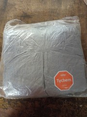 Dupont Hooded Coverall Unisex Adult Gray Size 2X-Large Tychem 6000 TF611T