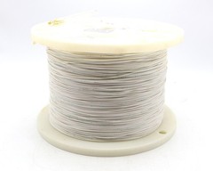 M22759/11-18-9 18AWG Silver Coated Copper PTFE Insulated Wire, White, 527ft