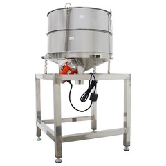 Electric Circular Vibrating Screen Sieve with 30+60 Mesh Screens Double Layers