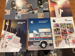 Cummins Heavy Duty Trucks 1980’s Sales Dealer Brochure Lot of 9