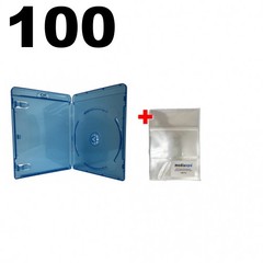 100 PREMIUM STANDARD Blu-Ray Single Cases 12MM & 100 OPP Bags