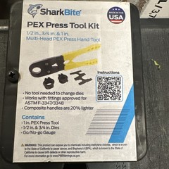 SharkBite 33478 PEX PressToolKit 1/2 3/4 1” Multitool Head ASTM F-3347/3348(503)