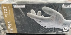 Ansell HYFLEX 11-727 Cut Resistant Nylon/ Industrial Gloves Size10. 12 Pack