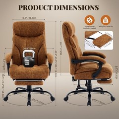 Office Chair, Big and Tall Office Chairs 500LBS Ergonomic Gaming Chair &Footrest