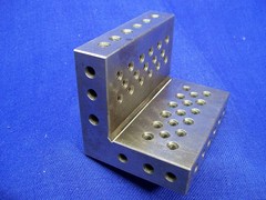 Machinist Angle Block Plate 90 deg. Precision Hardened Ground Fixture 3x3x4x1