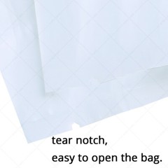 Wholesale Variety of Sizes for Clear White Heat-Sealable Open Top Pouch Bag C1