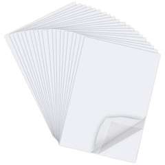 60 Sheets A4 Size 8.3×11.5 Inch Clear Double Sided Adhesive Tape Sheets, Super S
