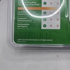 Safer Socket Twin-Star Plug-In Fire Prevention Technology New Sealed Old Stock