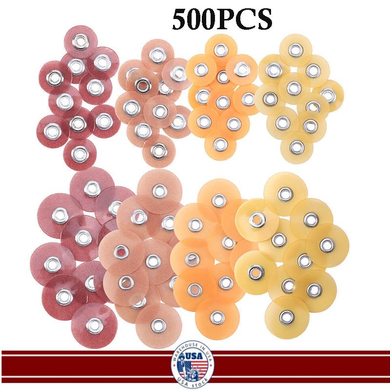 500pcs Dental Discs Finishing Polishing Discs 9.5mm/12.7mm USA