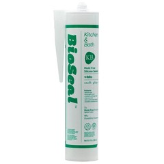 Waterproof Silicone Sealant Caulk for Kitchen & Bath, Low Odor, 10.1 oz, Pack of