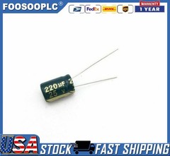 10 pcs 220uf 25v 105c radial electrolytic capacitors USA SHIPPING/SOLD