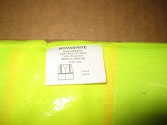 Novabrite 2S3GYZ6 Class 2 Saftey Vest Surveyor Style 2XL Lime ANSI/ISEA 107-2004