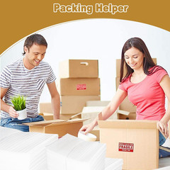 50 Pack 6”x8” Cushion Foam Pouches, Moving Supplies for Dishes, Packing Foam f