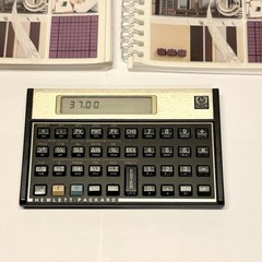 Hewlett Packard HP 12C Vintage Financial Calculator w/ Handbooks 1980s