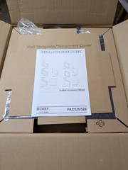 NEW Chief PAC526F In-Wall Storage Box with Flange, Black (L20)