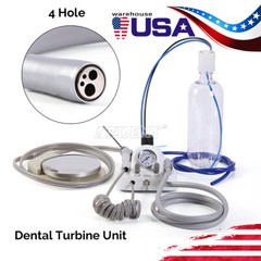 Dental Turbine Unit 3 Way Syringe Work with Air Compressor /Handpiece 4/2Hole