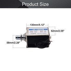 DC 12V 10A 80N Push Pull Type Solenoid Electromagnet 20mm Open Frame Solenoid