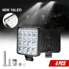 4pcs LED Work Light SPOT Lights For Truck Off Road Tractor 12V 24V Square 48W