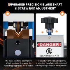 Portable Electric Wire Stripping Machine Copper Cable Stripper 0.06”-1” 370 W