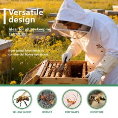 ANDES Sting Proof Bee Suit for Men Women With X-Large, Not Water Resistant