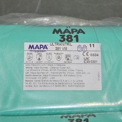 (12 Pairs) MAPA UltraNitril Chemical Resistant Gloves 34381021, Size 11 XXL 2XL
