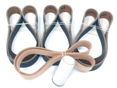 1×30 in. Leather Honing Belt SUPER STROP + 15 Pack Sanding Belt Assortment