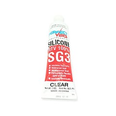 SG3-P1 Perfect Vision Silicone Sealant 3 oz, Clear Waterproof Seal
