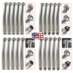 Dental High Speed (LED E-generator ) Handpiece 4Hole Burr Turbine NSK Style