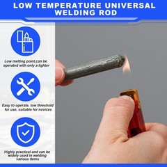 6 or 24 Pcs Low Temperature Universal Welding Rod Sticks Metal Easy Melt