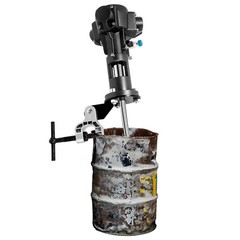 50 Gallon Pneumatic Mixer Rung Dope Tank Barrel Type 304Stainless Steel 4″ Blade