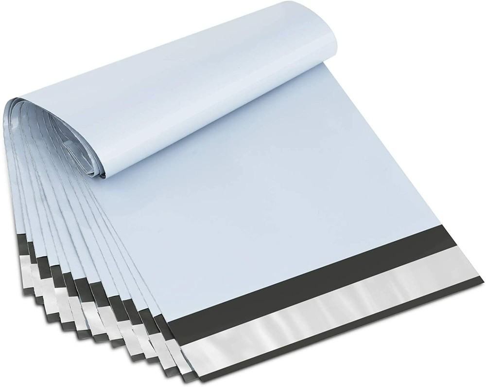 14.5 x 19 White Poly Mailers 2.5mil Self-Seal Plastic Shipping Envelopes Bulk