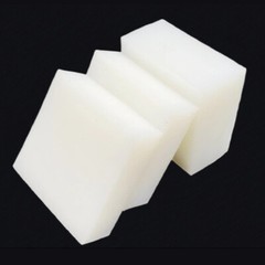 Silicone Block Plate White Solid Rubber Square Shockproof Pad 50mm – 300mm Width
