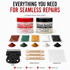 II29 Complete 4 Oz. Stone Kit – Chips, Cracks, Rebuilds. Ez-Tint 5-Pack