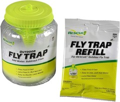 RESCUE! Outdoor Fly Trap – Reusable – 12 Traps Unit Count 12.0 Count