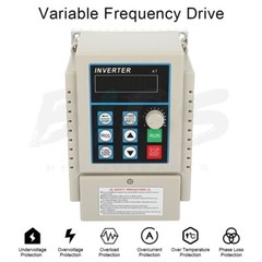 1HP 220V 0.75kw Variable Frequency Drive VFD Single to 3 Phase Speed Control