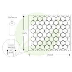 2 PACK 984ft x 16″ Air Cushion Machine Film Bubble Pillow Packaging Padding Roll