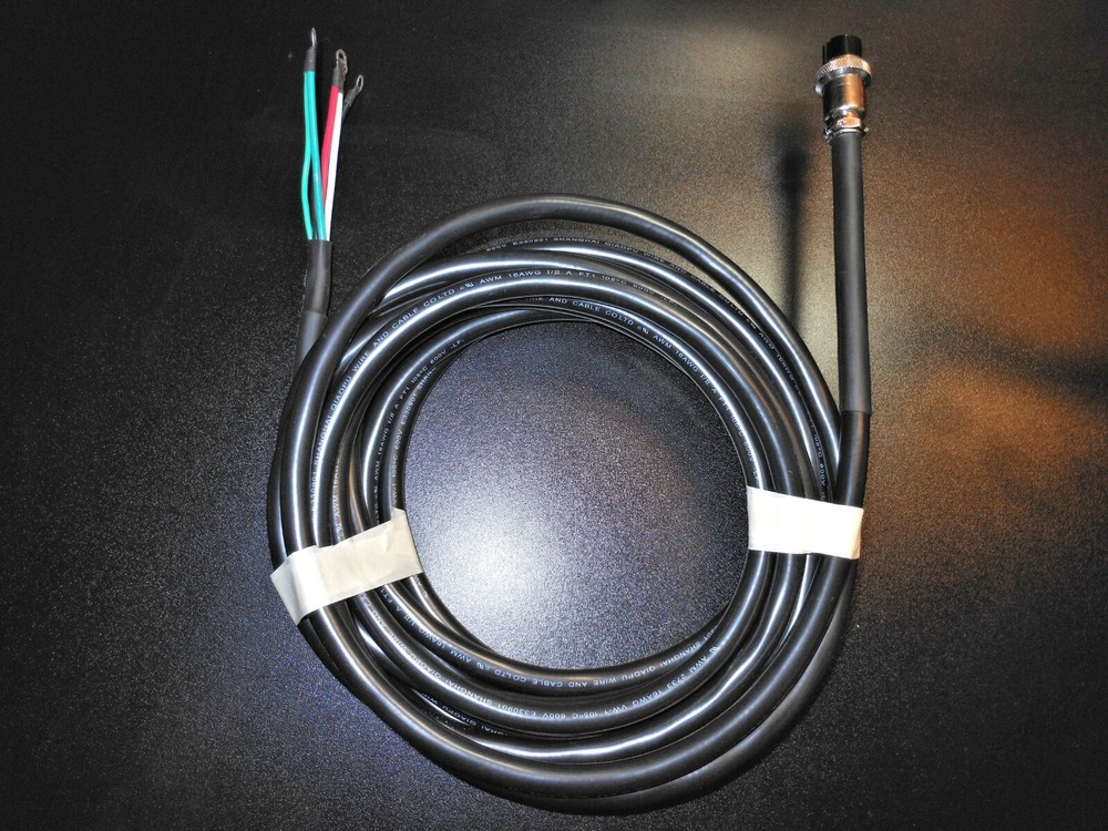 CNC Assembled 20ft. 2.2Kw VFD Cable (Built With 16/4 Double Shielded Cable)