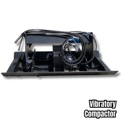 JCT Vibratory Compactor Hydraulic Skid Steer Grader Attachment Bobcat