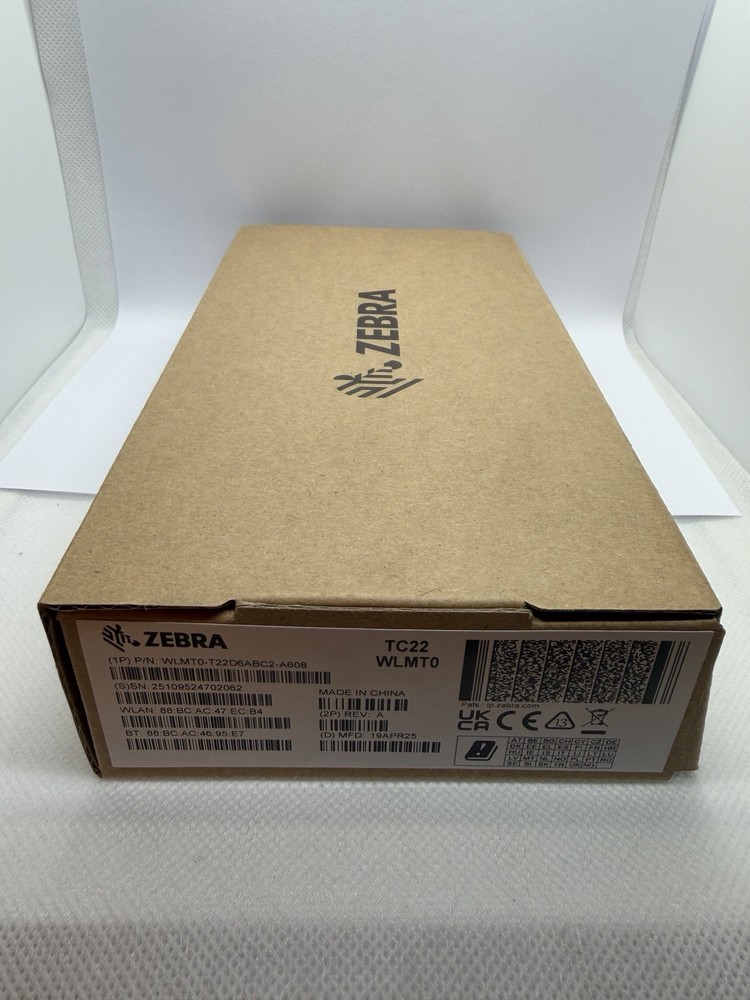 Zebra TC22 WLMT0 T22D6ABC2-A6 Barcode Scanner Data Capture Terminal Android 16