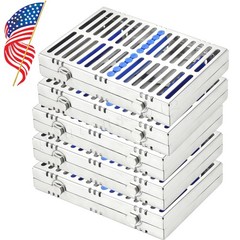5 DENTAL SURGICAL AUTOCLAVE STERILIZATION CASSETTES RACKS BOX FOR 10 INSTRUMENTS