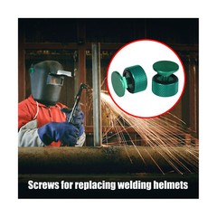 1 Pair Welding Hood (Pipeliner) Fasteners Aluminum (Green Textured Surface)