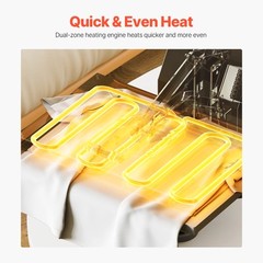 Heat Press Machine 2-In-1 15x15in Sublimation Print Transfer DIY T-shirt Cap