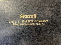 VTG Starrett Micrometer 1” 436 2” Made in the USA the L S Starrett Co. Case