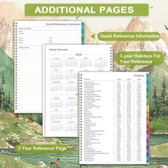 20262027 Academic Planner Weekly & Monthly Organizer with Tabs, 8.5×11 Size