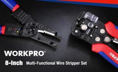 WORKPRO Wire Stripper Set 8″ Multi-Tool Stripper 8″ Self-Adjusting Wire Stripper