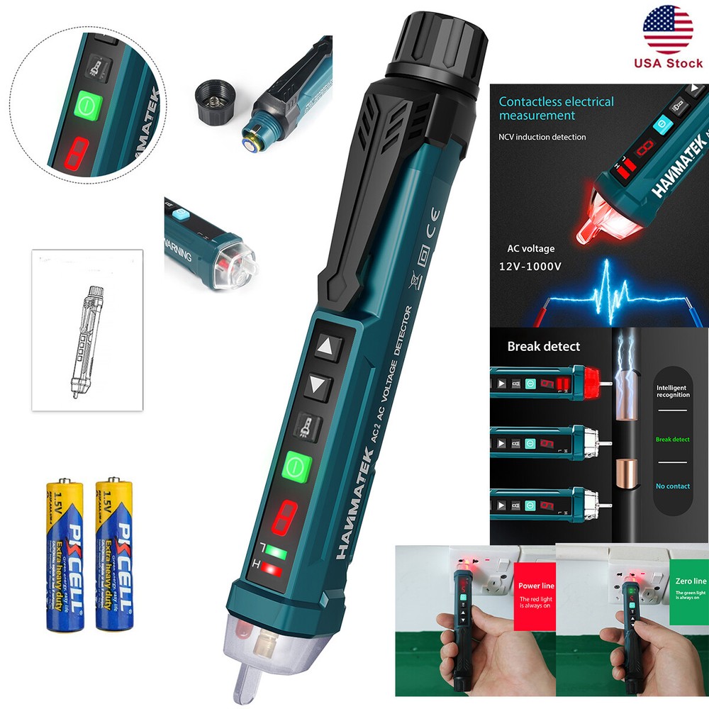 HANMATEK 12~1000V AC Electrical Tester Pen Sensitivity Electrical Non-Contact