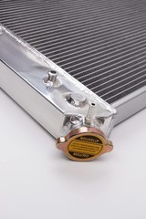 3 Rows Polished Aluminum Radiator For Chevy Corvette Blazer V8 Conversion.