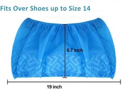 200 Count Disposable Shoe Covers Non-Woven Anti Slip Durable Medical Gear Grade