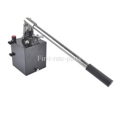 3600 PSI Hydraulic Hand Pump with 5 Quart Reservoir Double Acting 1.5 CID